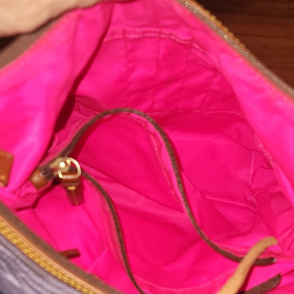 Dooney & Bourke Lavender and Brown Shoulder Bag - Picture 7 of 8